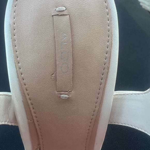Aldo Elegant White Platform Sandals size 9 - Picture 8 of 11
